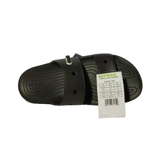 Crocs Sandals Classic Black  Men’s 7 Women’s 9 Black 206761-001 New with Tag! - Picture 4 of 5